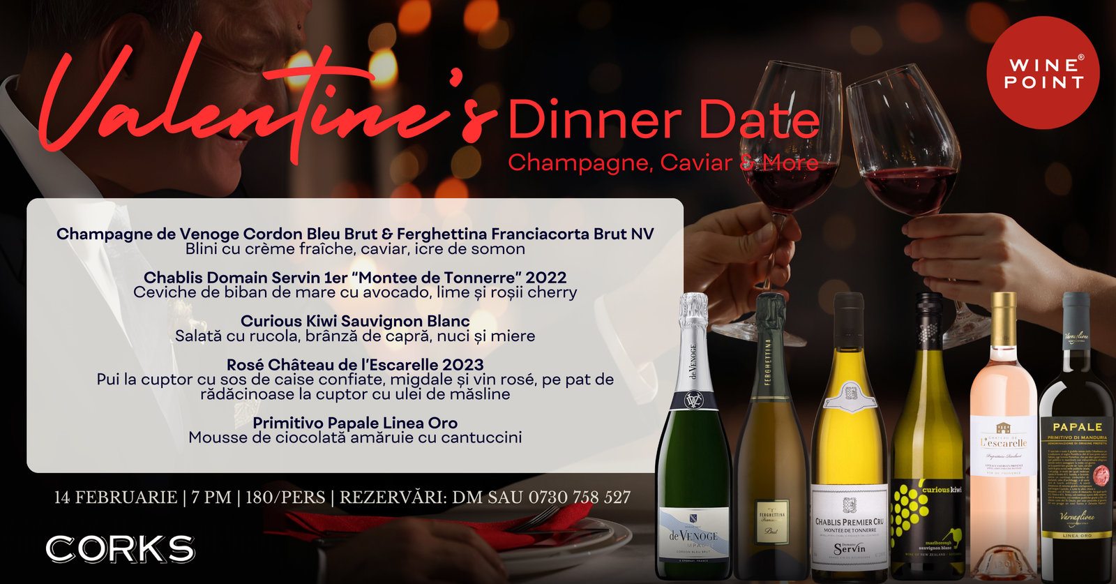 Valentine's Day Corks Food & Wine Event