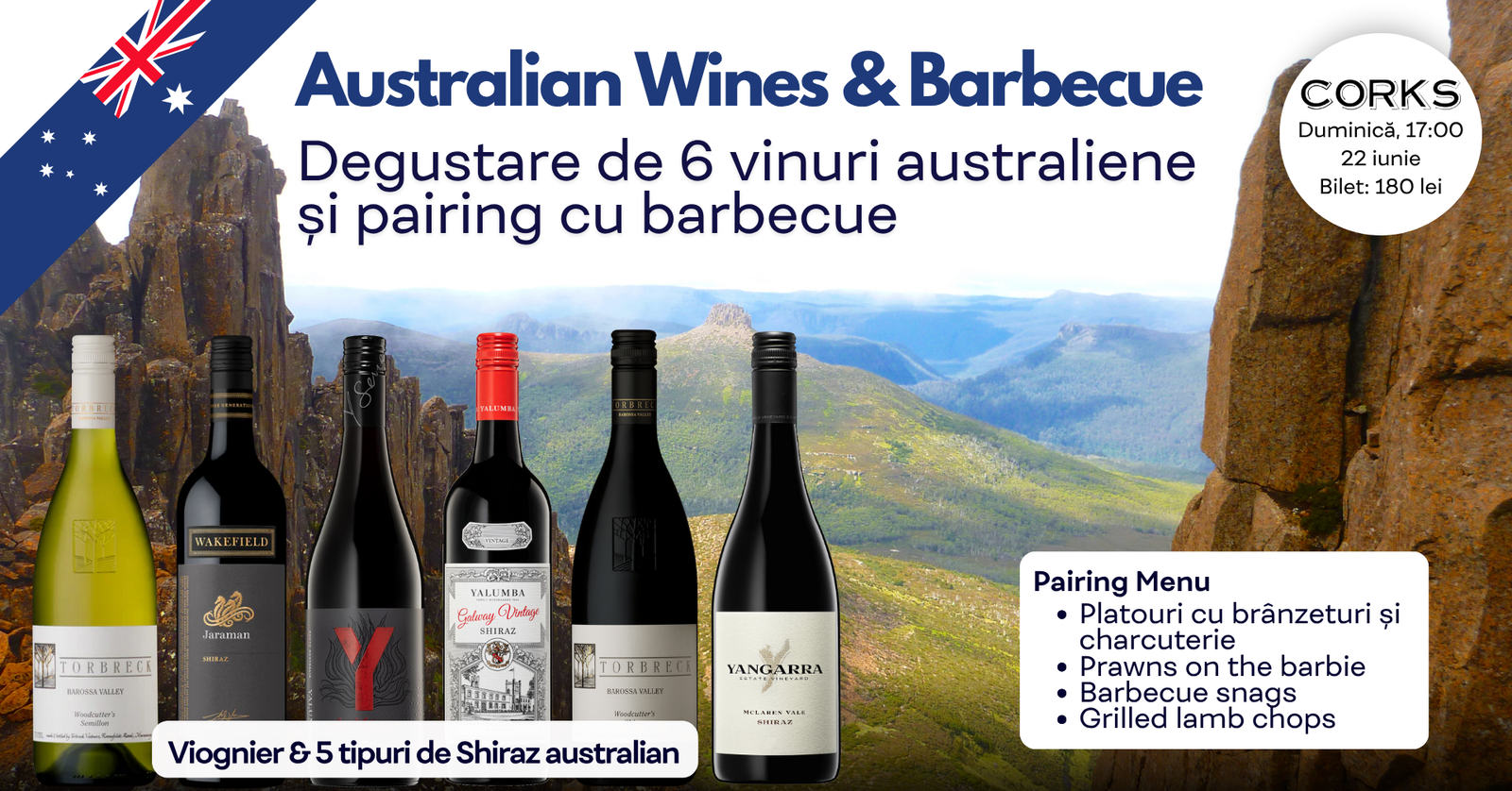 Australia vinuri si barbecue