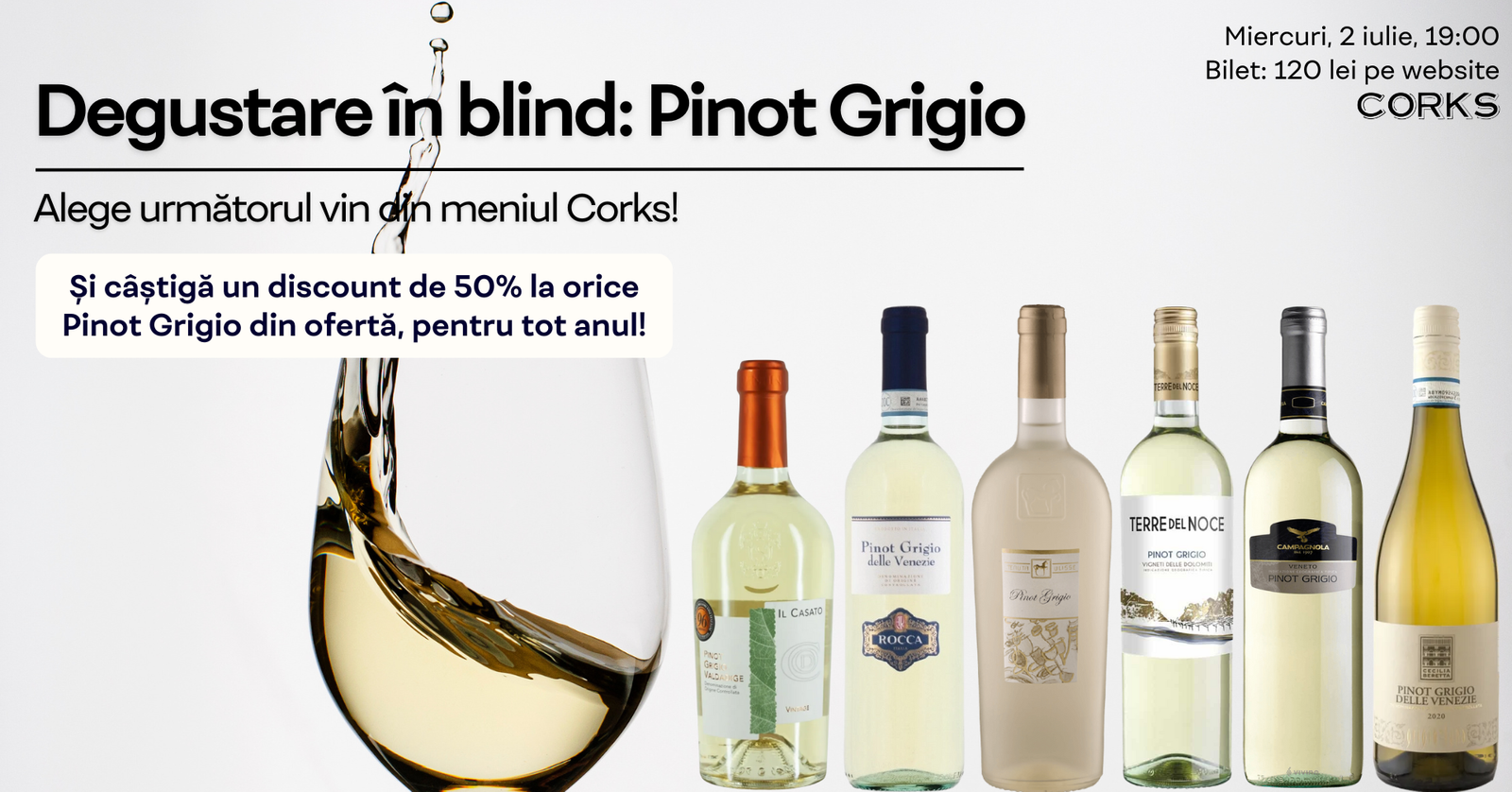 Degustare Pinot Grigio Blind
