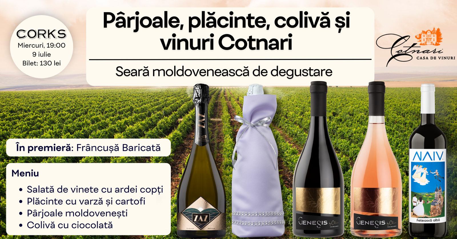 Cotnari banner degustare