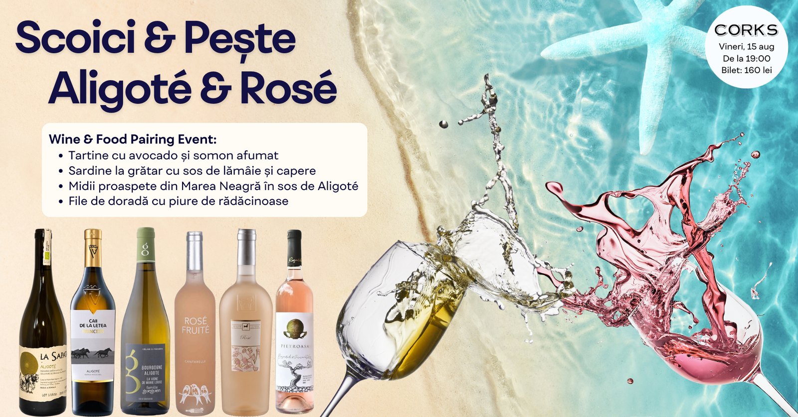 Scoici & Peste Aligote & rose