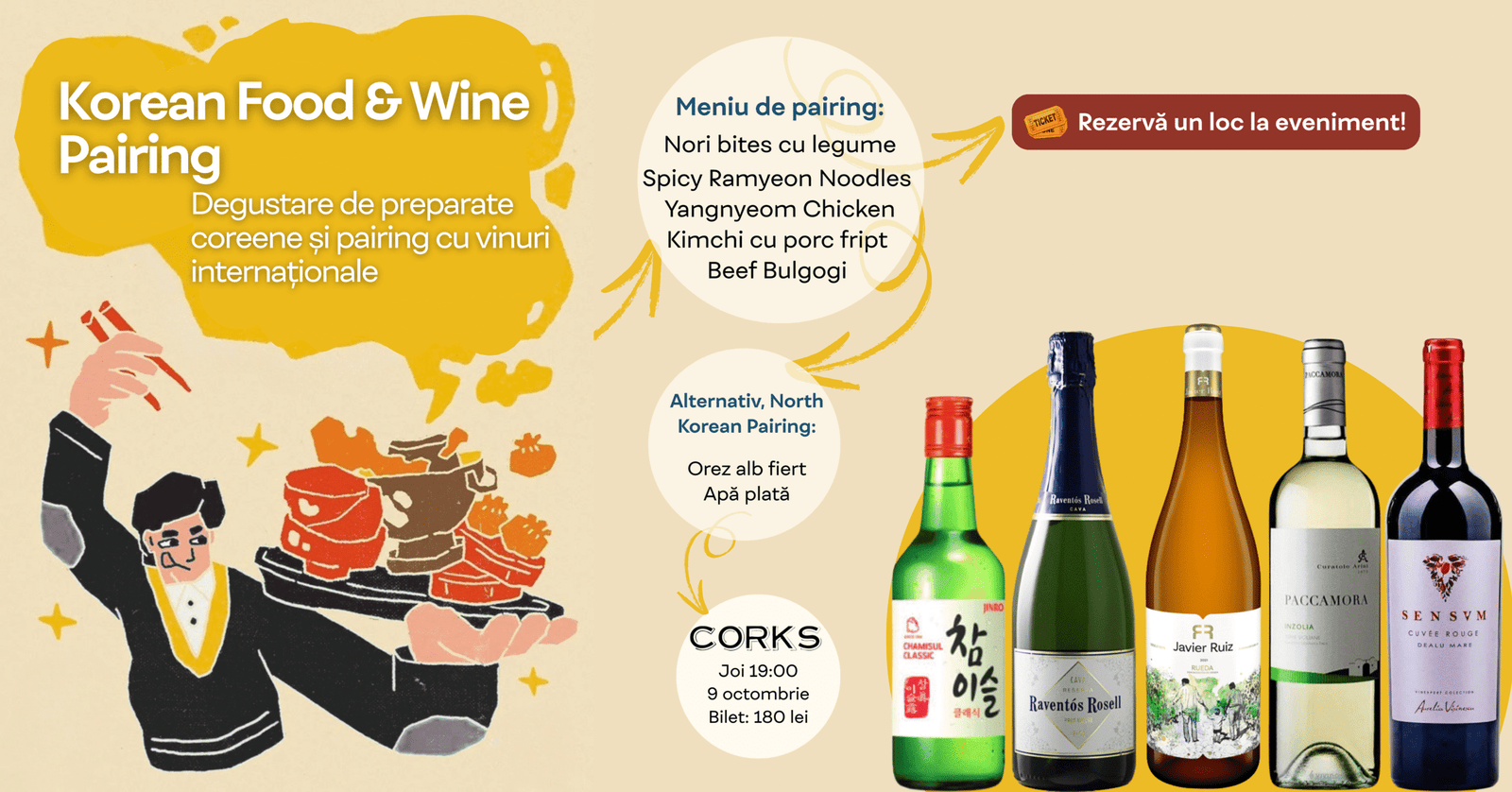 Degustare Korea 9 octombrie