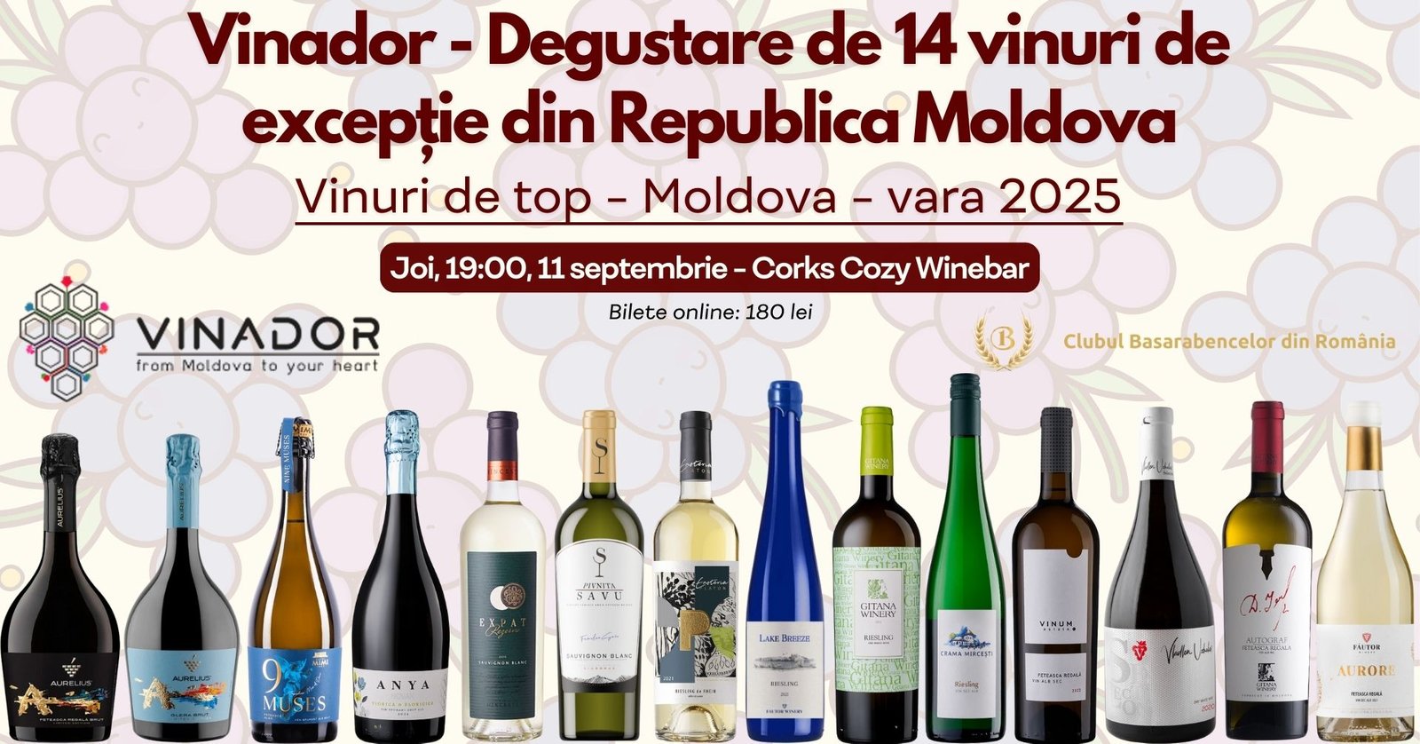 Degustare 14 vinuri Vinador