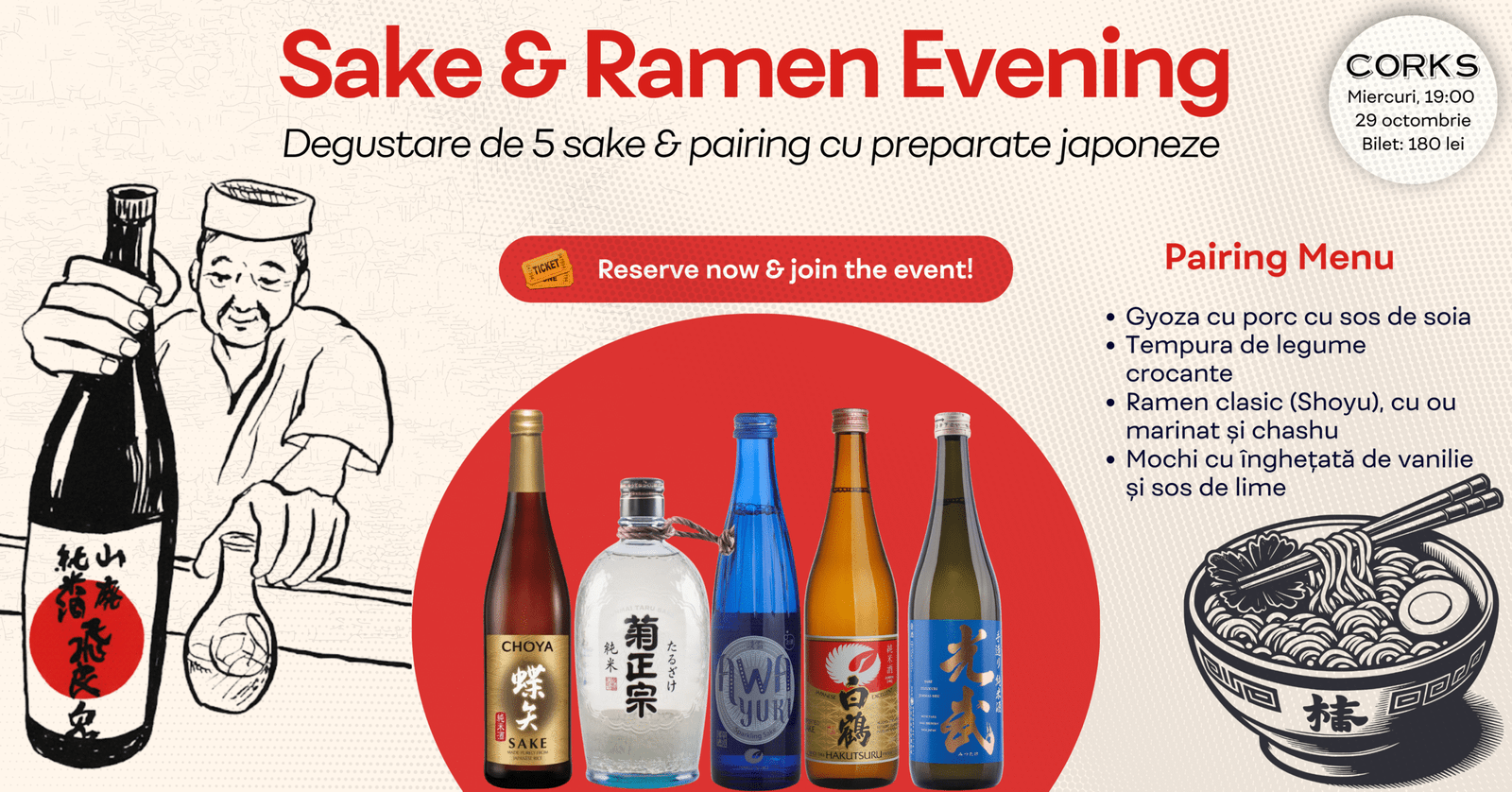 Sake & Ramen 29 oct