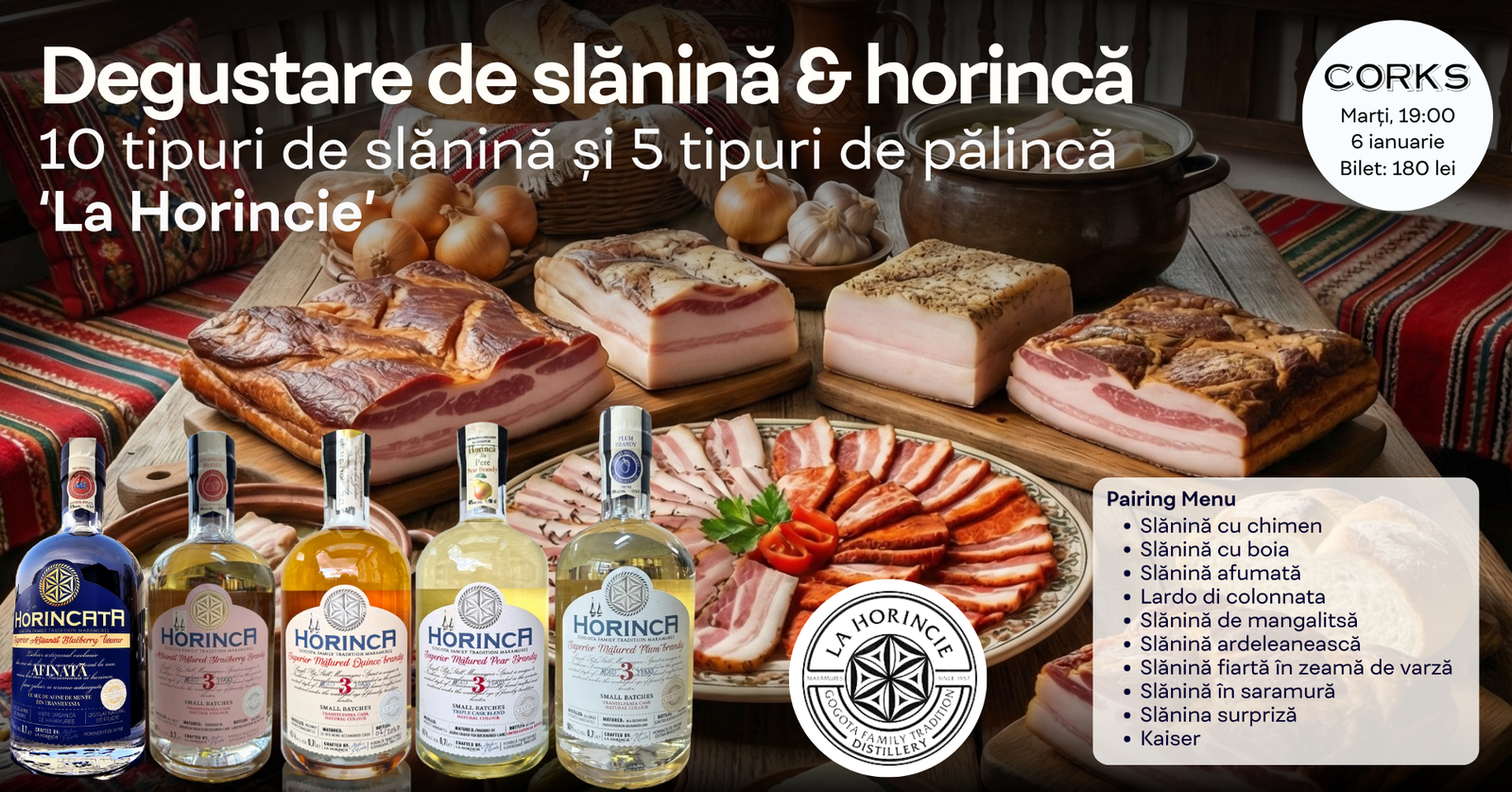 Degustare de Slănă și Horincă