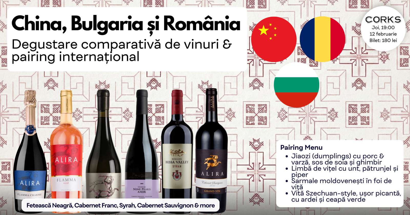 China, Bulgaria, Romania