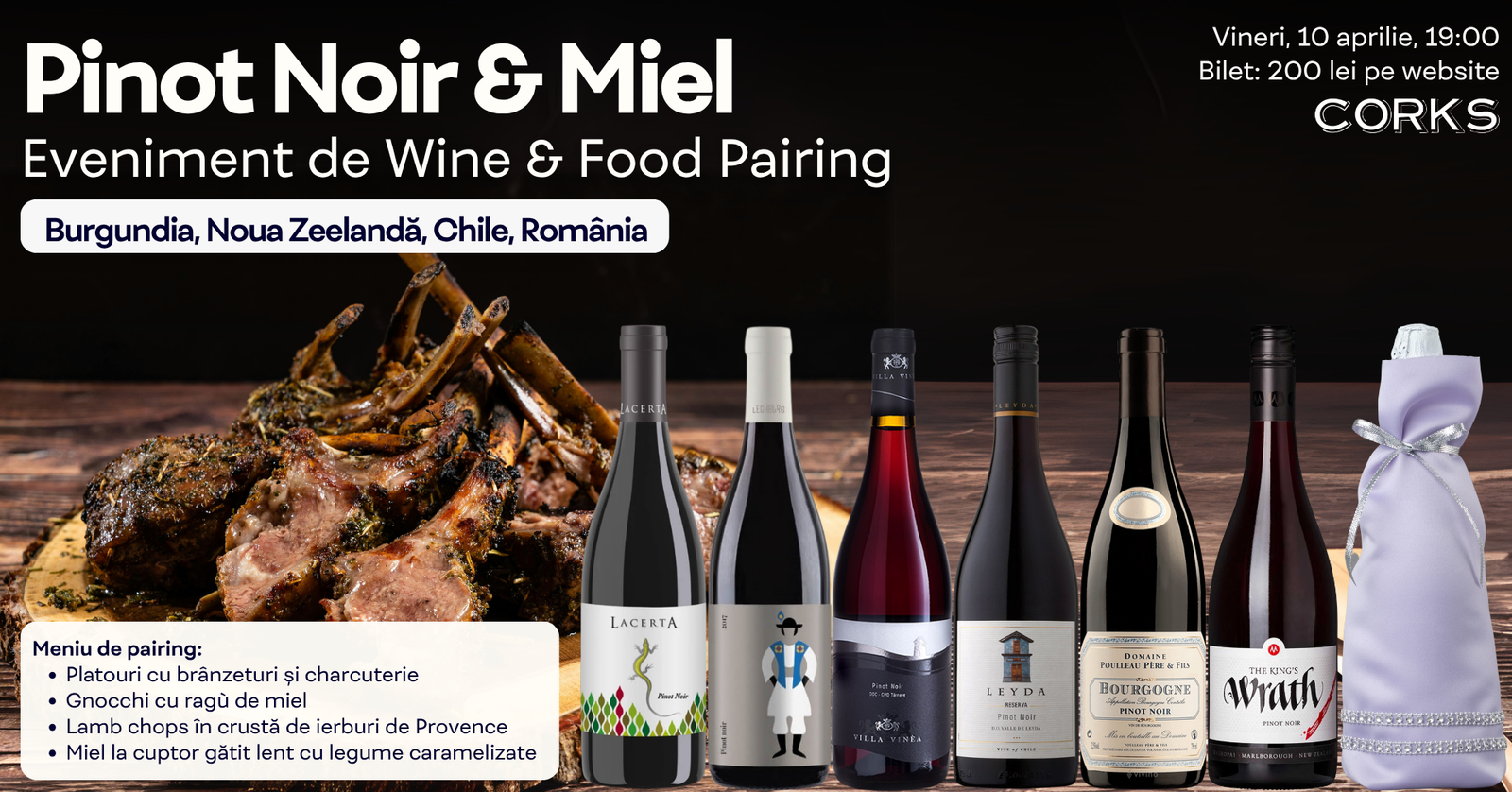 Pinot Noir & Miel 10 aprilie