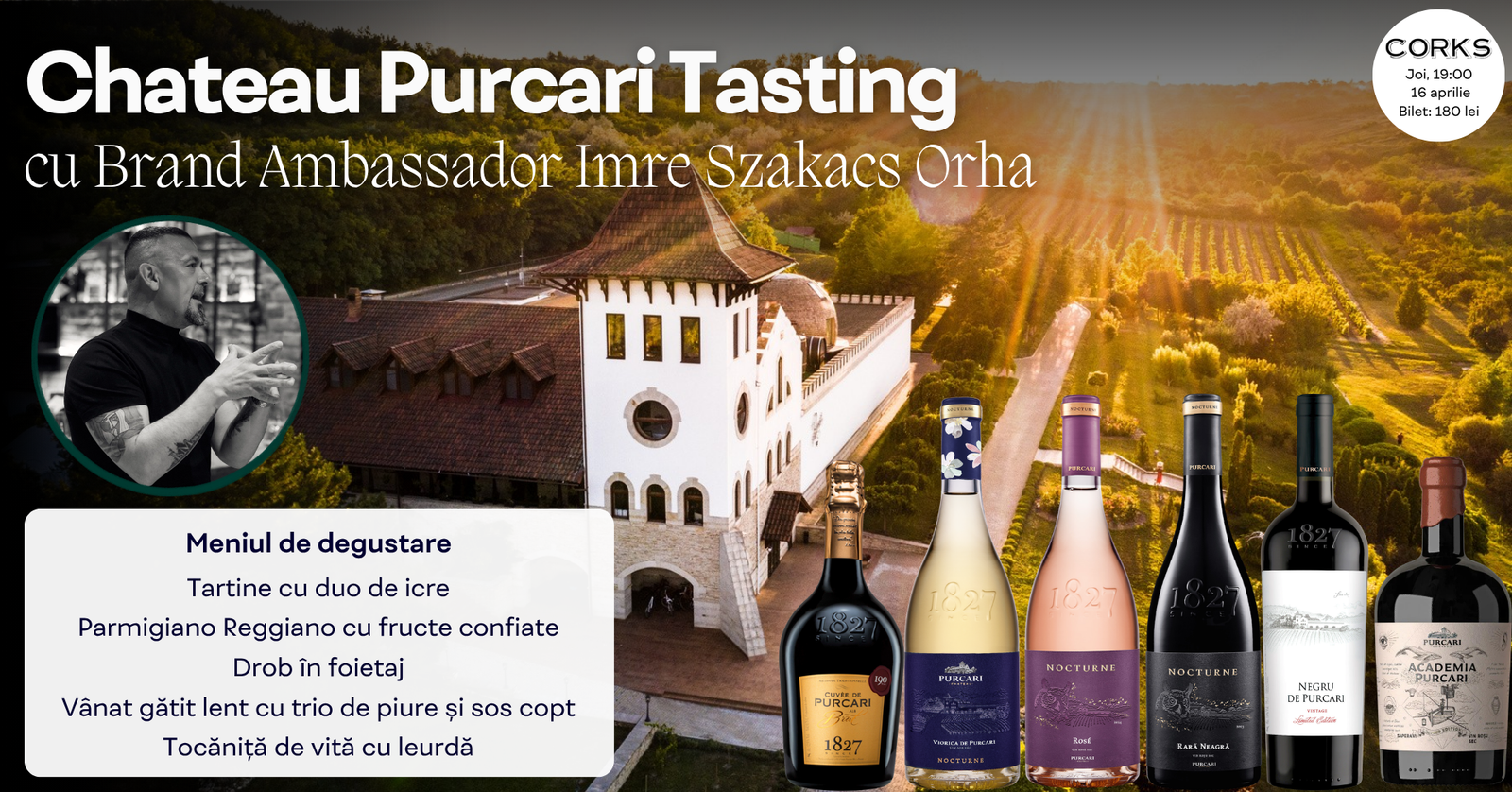 Chateau Purcari Tasting 16 aprilie