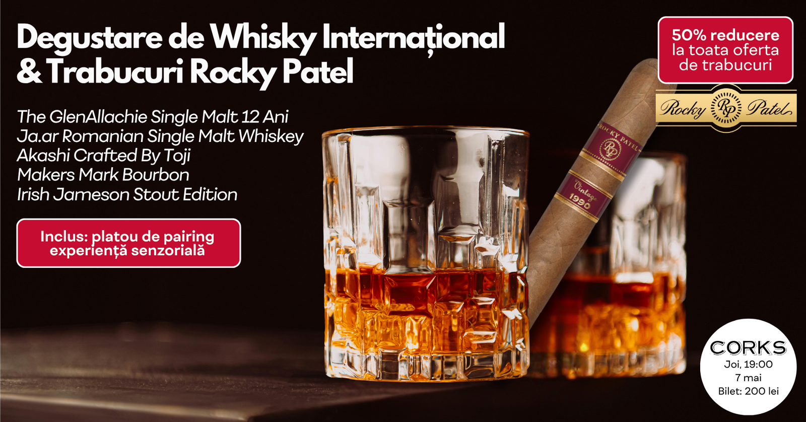 Degustare Whisky 7 mai