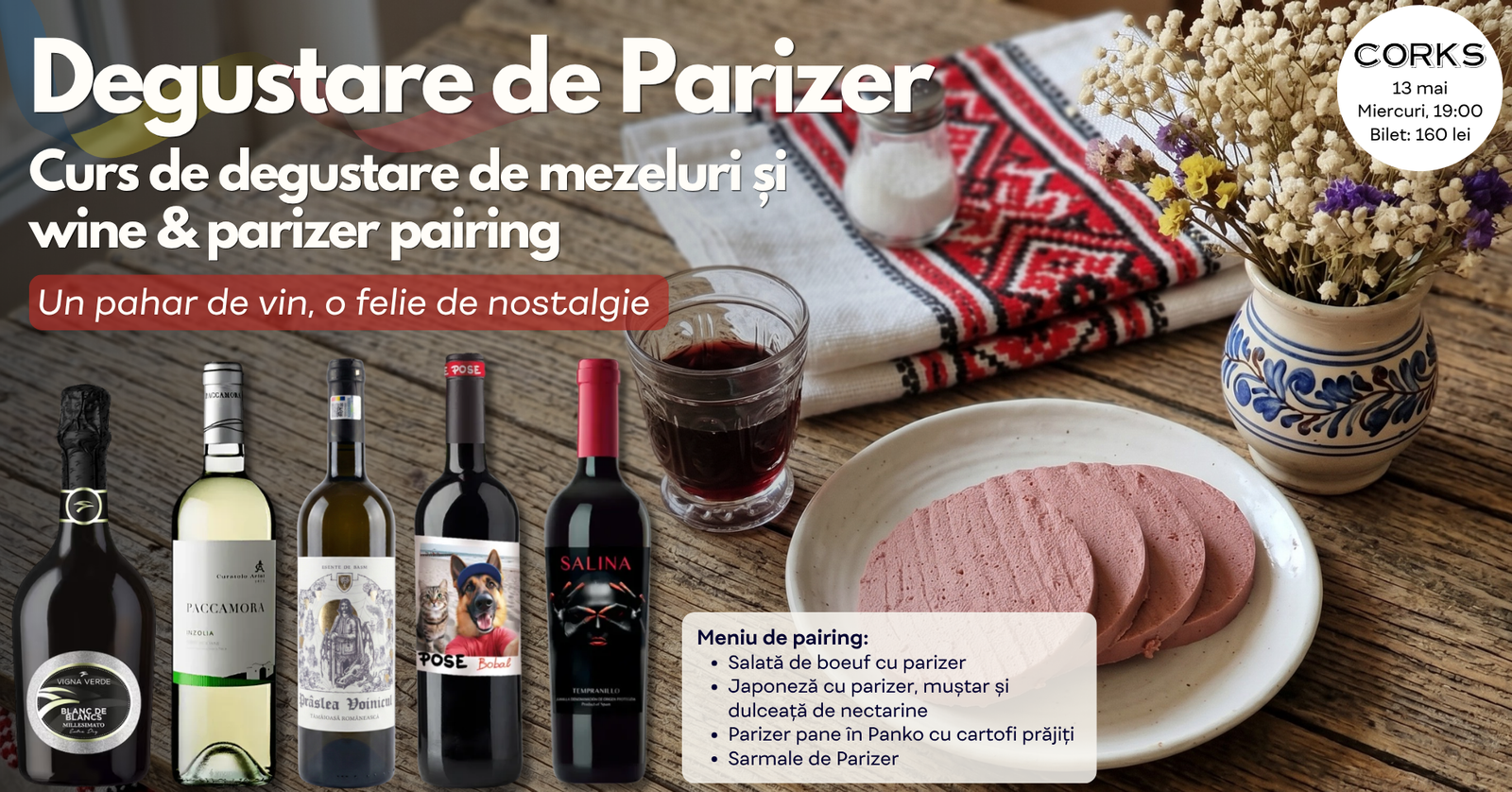 Degustare de Parizer 13 mai