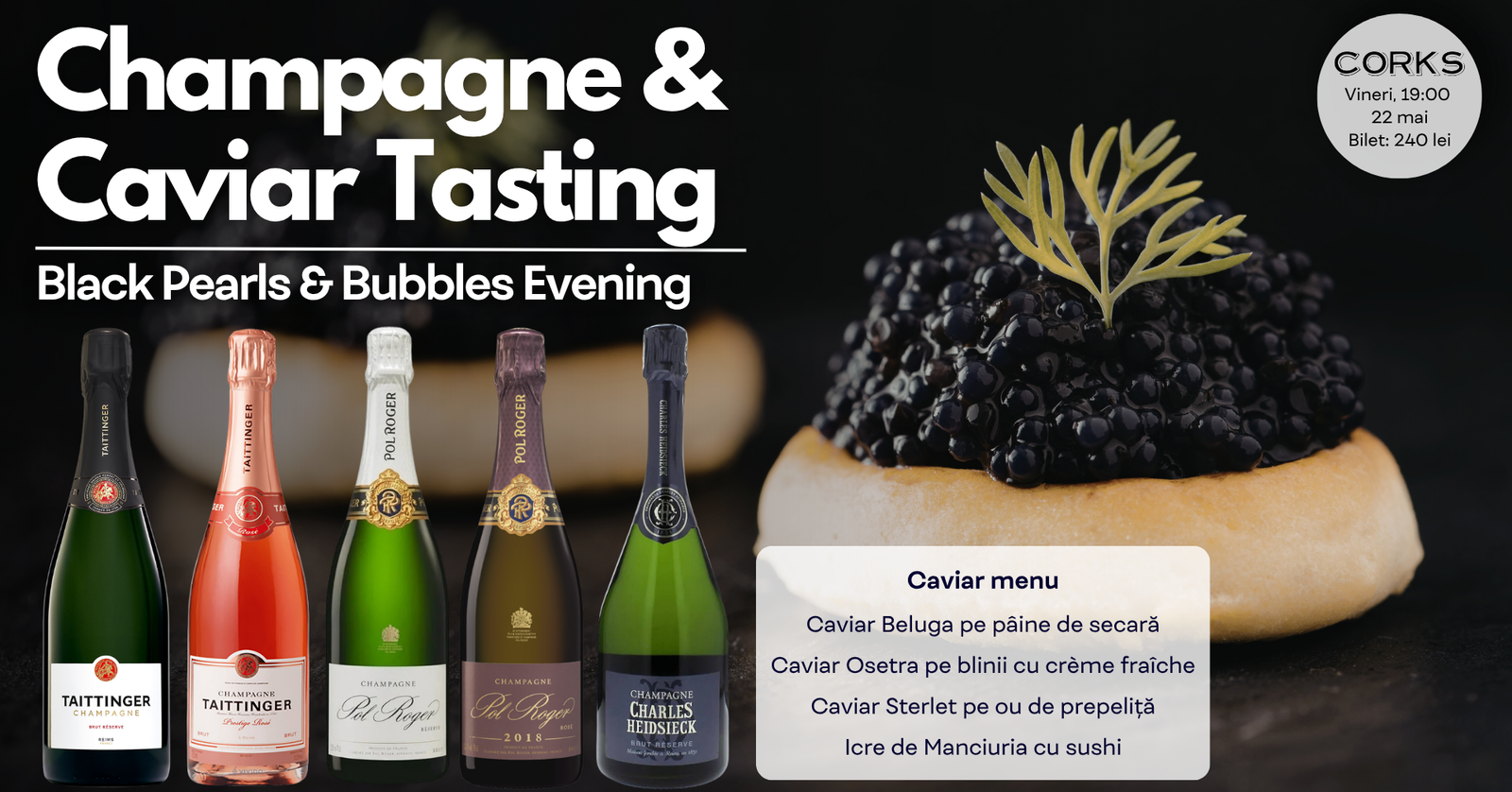 champagne & caviar 22 mai