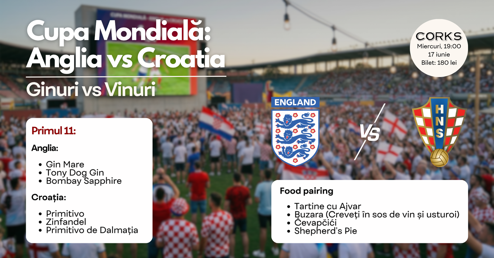 Cupa Mondială: Anglia vs Croația