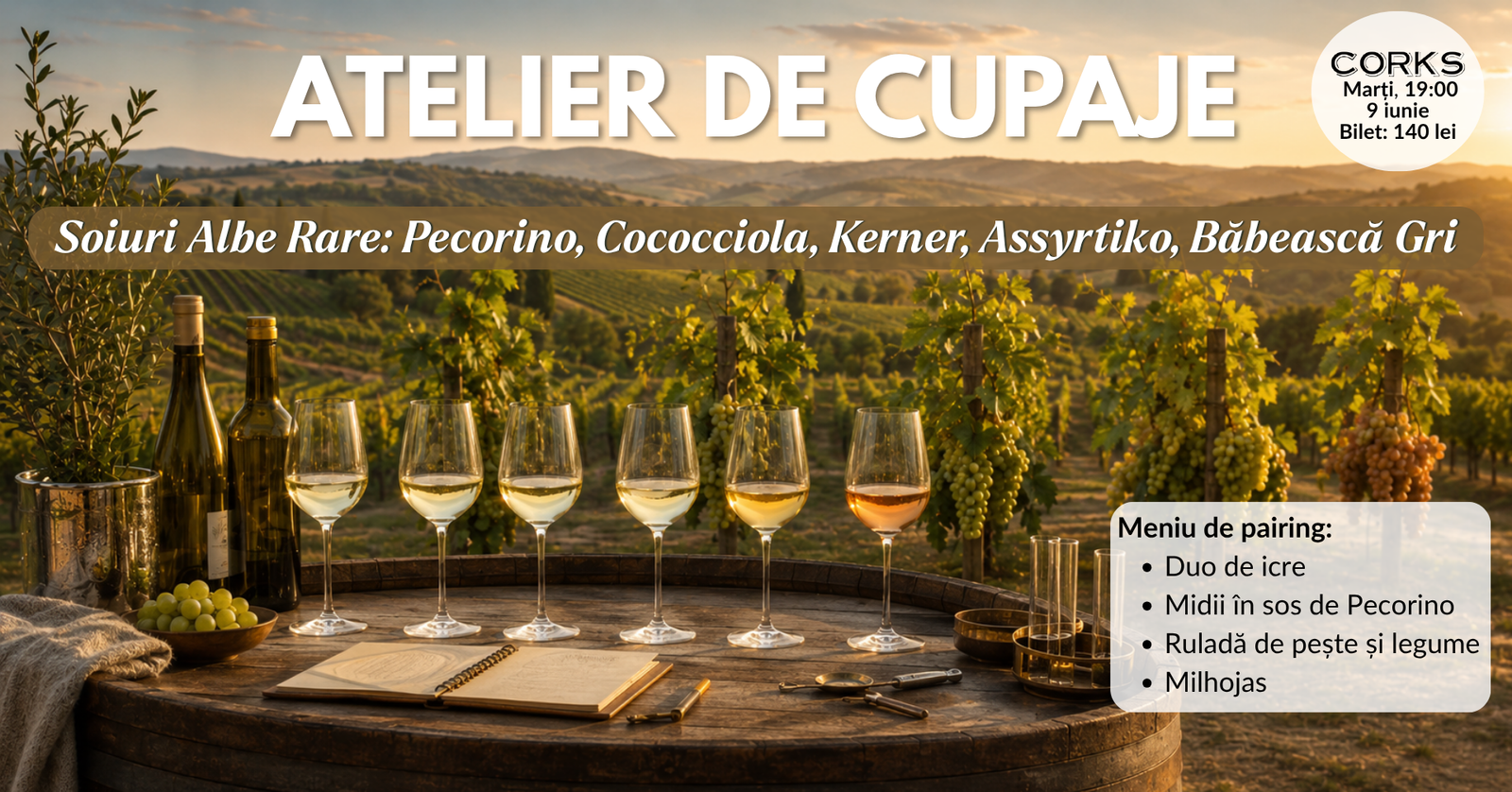 Atelier de cupaje - 9 iunie