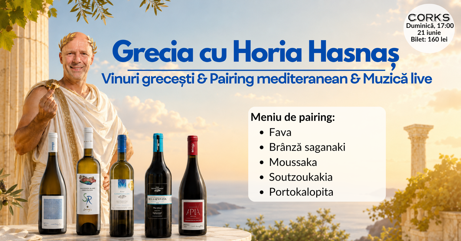 Grecia cu muzica live – 21 iunie Grecia cu muzica live - 21 iunie