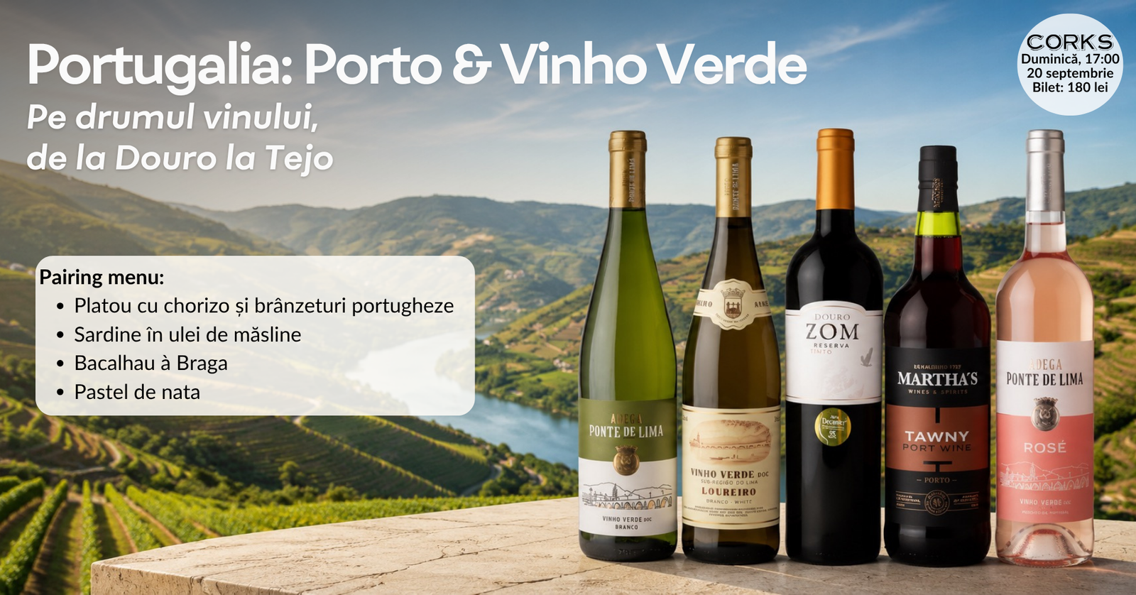 Portugalia: Porto & Vinho Verde - 20 septembrie