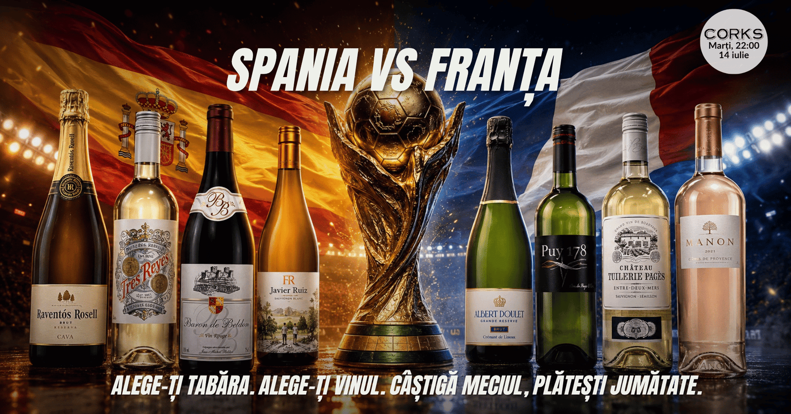 SPANIA VS FRANȚA - 14 iulie
