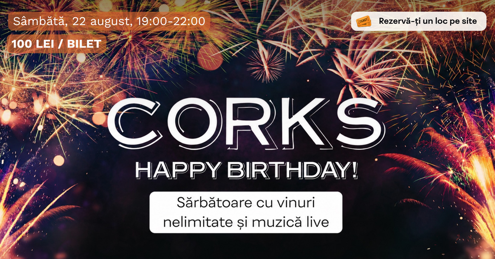 Ziua Corks Party – 22 august Ziua Corks Party - 22 august