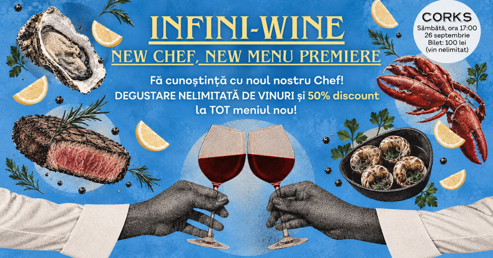 infini-wine degustare vin meniu nou gourmet