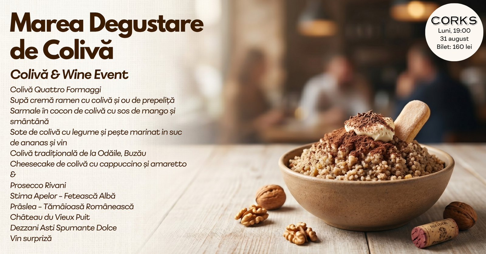 Marea Degustare de Colivă - banner 31 aug