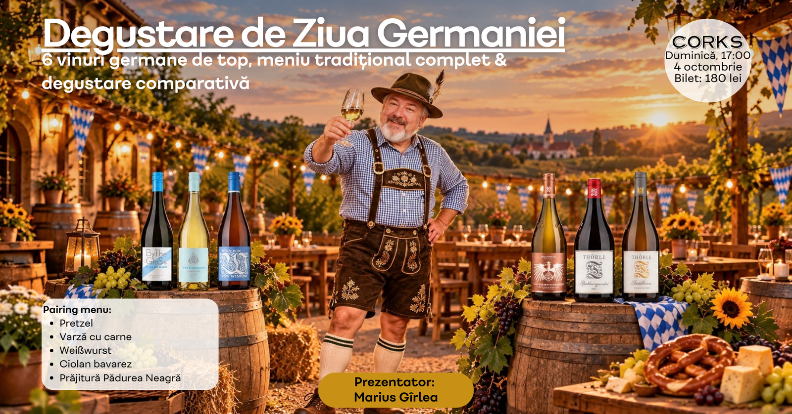 Ziua Germaniei Corks degustare vin
