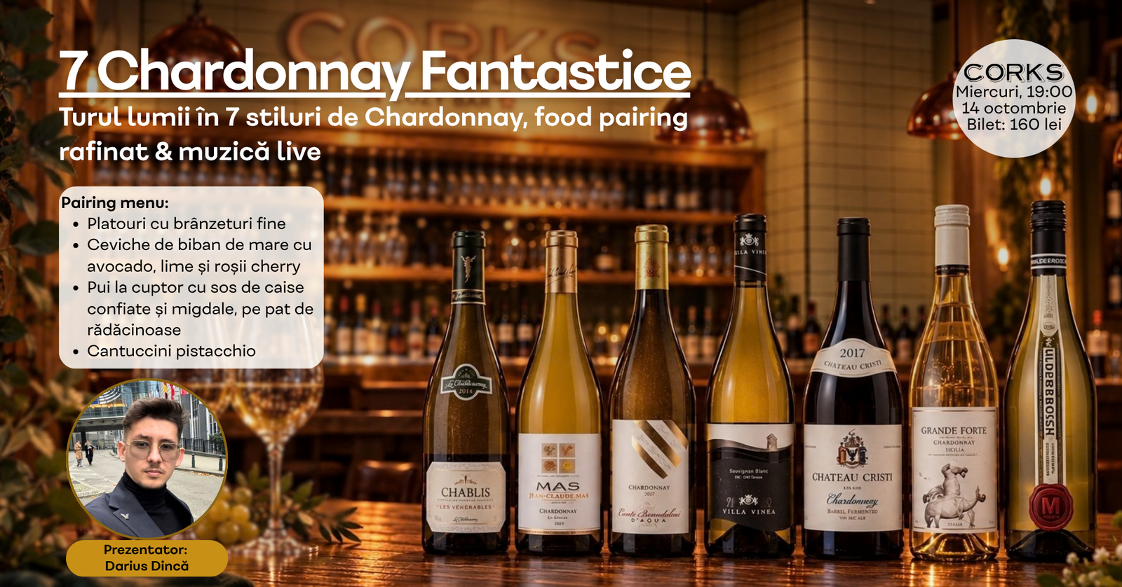 7 Chardonnay Fantastice Corks degustare vin 7 Chardonnay Fantastice Corks degustare vin