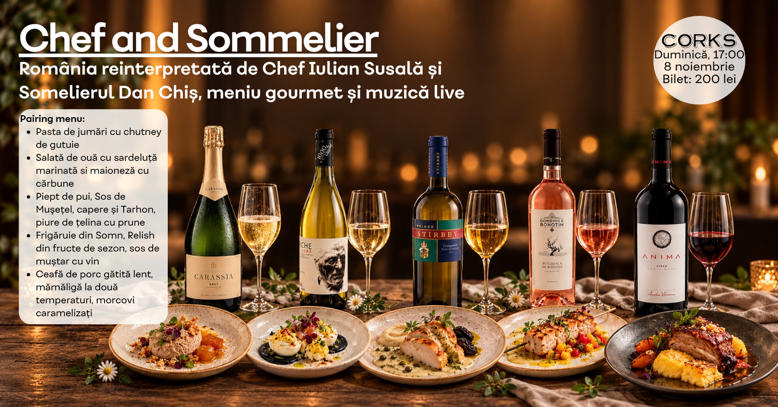 Corks Chef and Sommelier - 8 nov. 2026