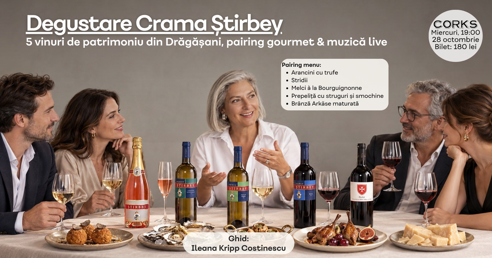 Degustare Crama Stirbey - 28 oct. 2026