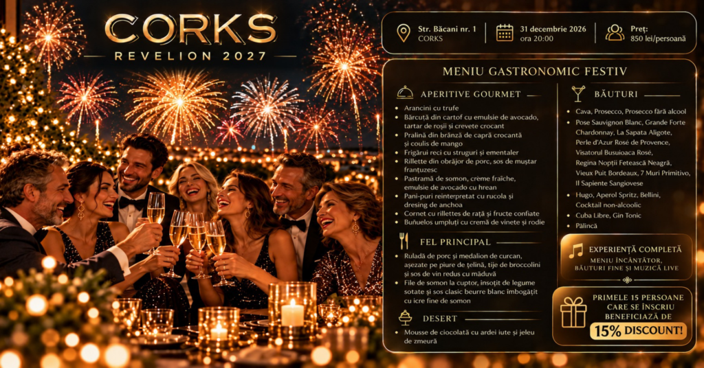 Revelion 2027 la Corks — București